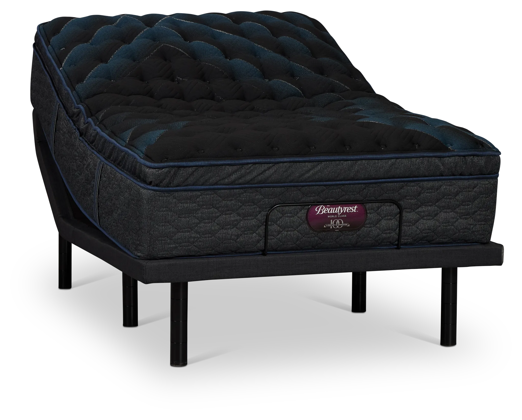 Simmons Beautyrest World Class Level 4 Firm Baselogic Platinum Adjustable Base Mattress Set