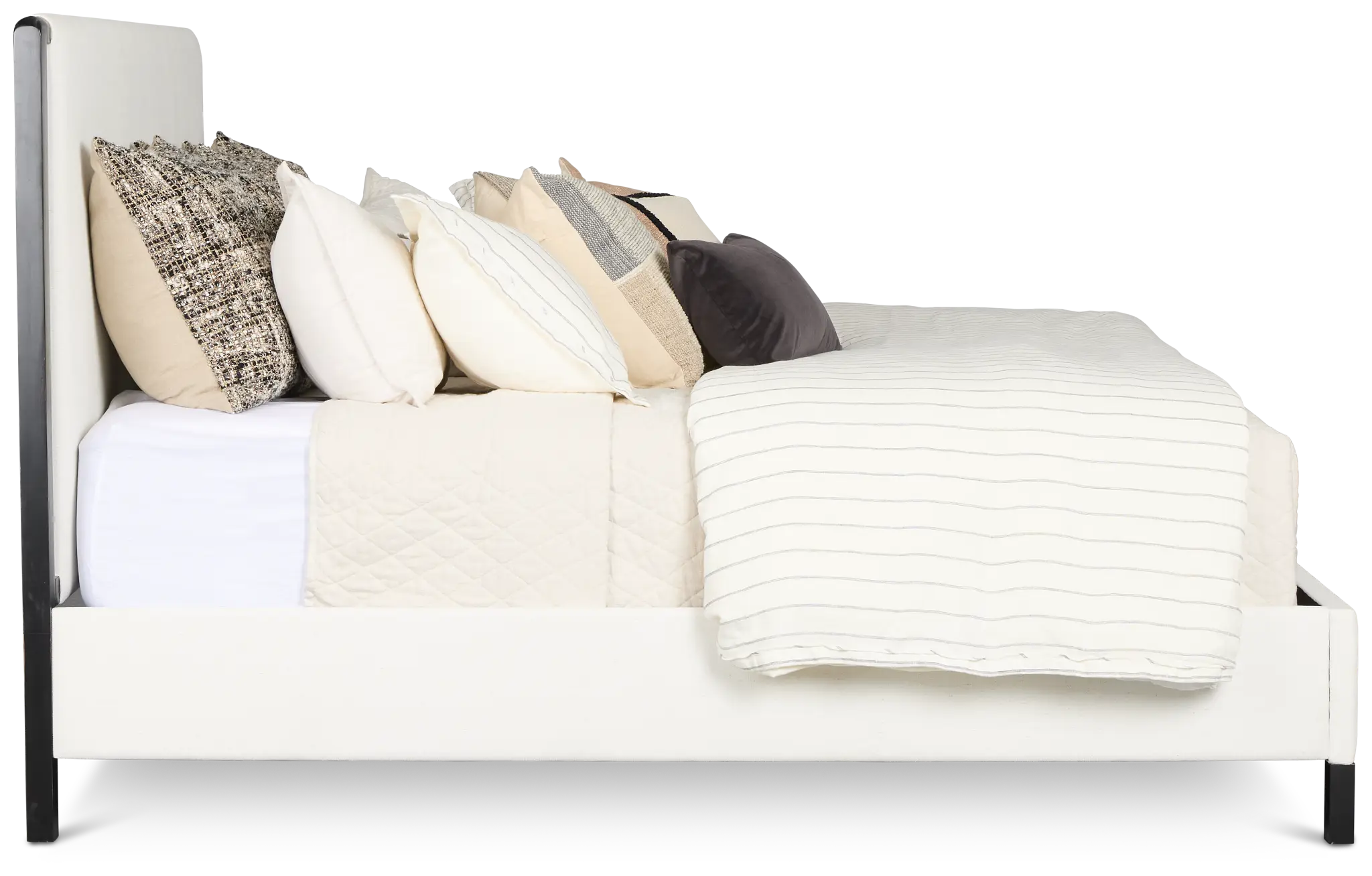 Highland Black Uph Panel Bed Highland Black Uph Panel Bed