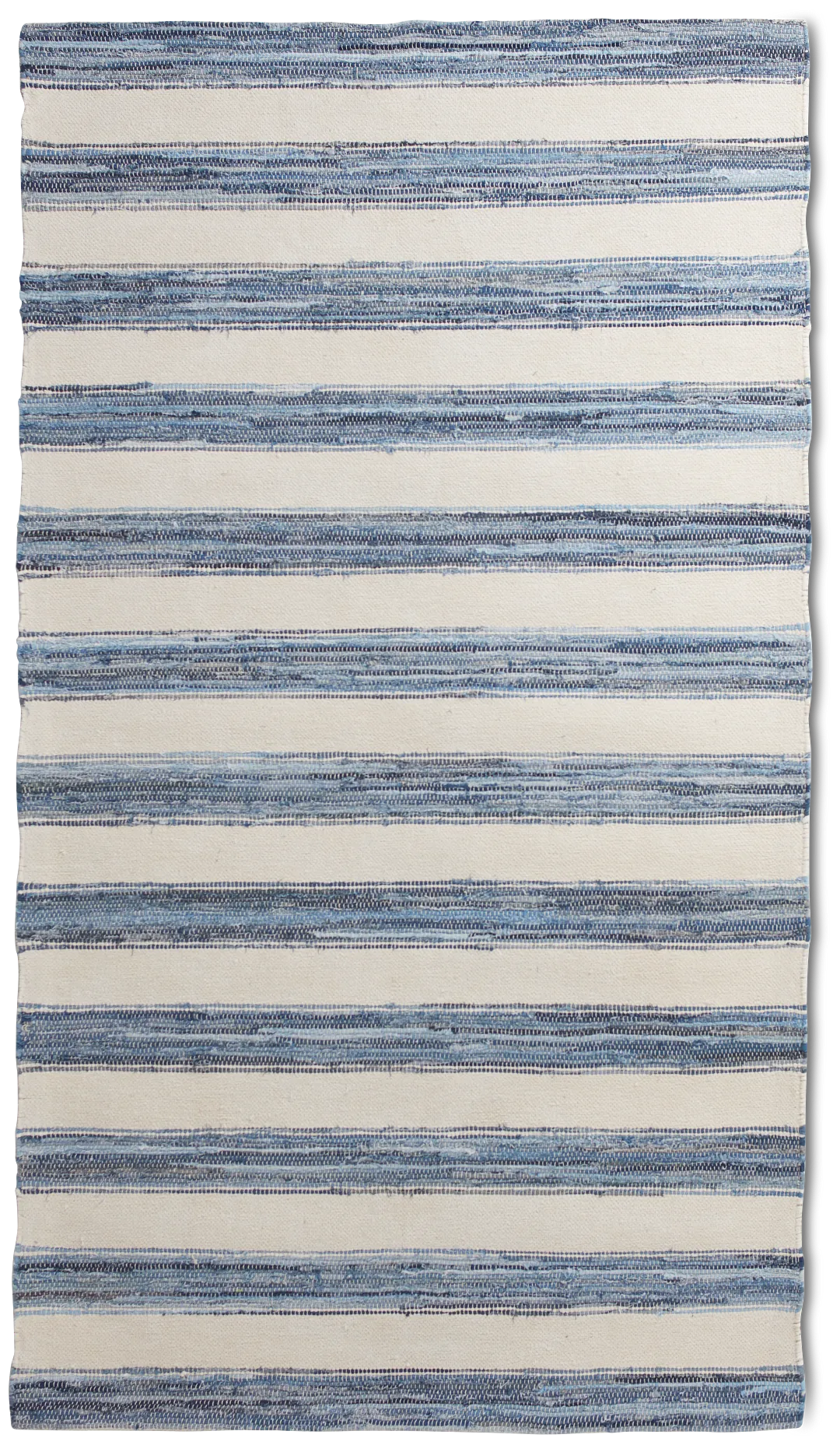 Naica Blue Stripe 8x10 Area Rug