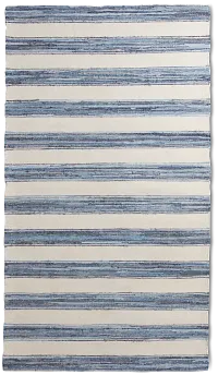 Naica Blue Stripe 8x10 Area Rug
