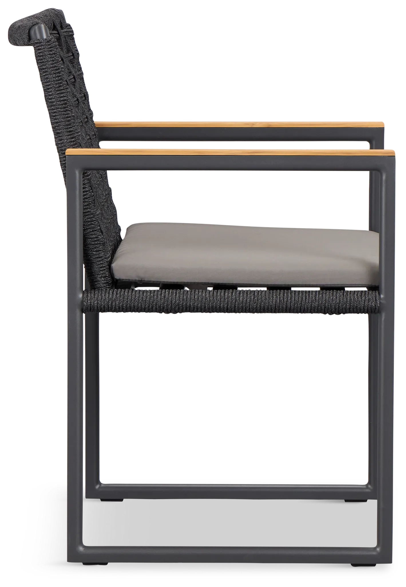Sunrise Dark Gray Teak Arm Chair