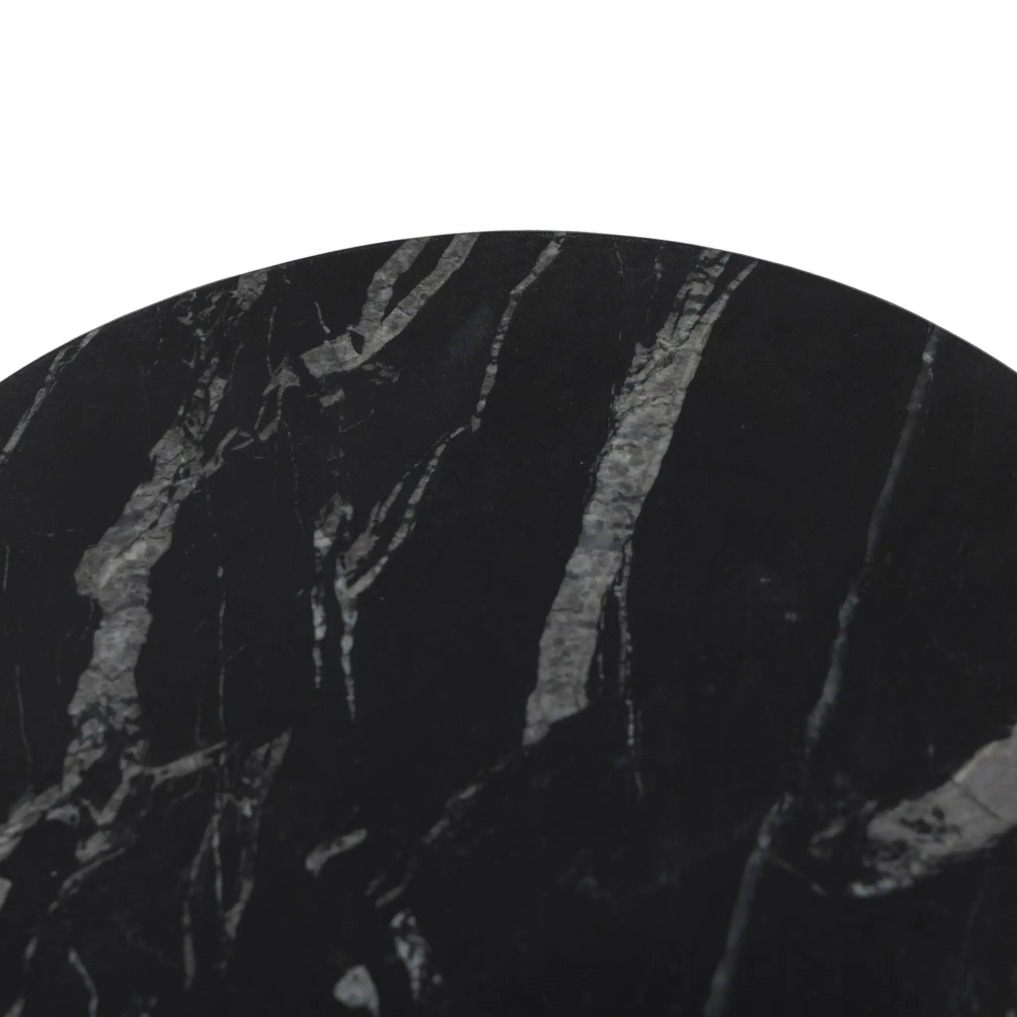 Four Hands Jocelyn Black Marble Round End Table Four Hands Jocelyn Black Marble Round End Table