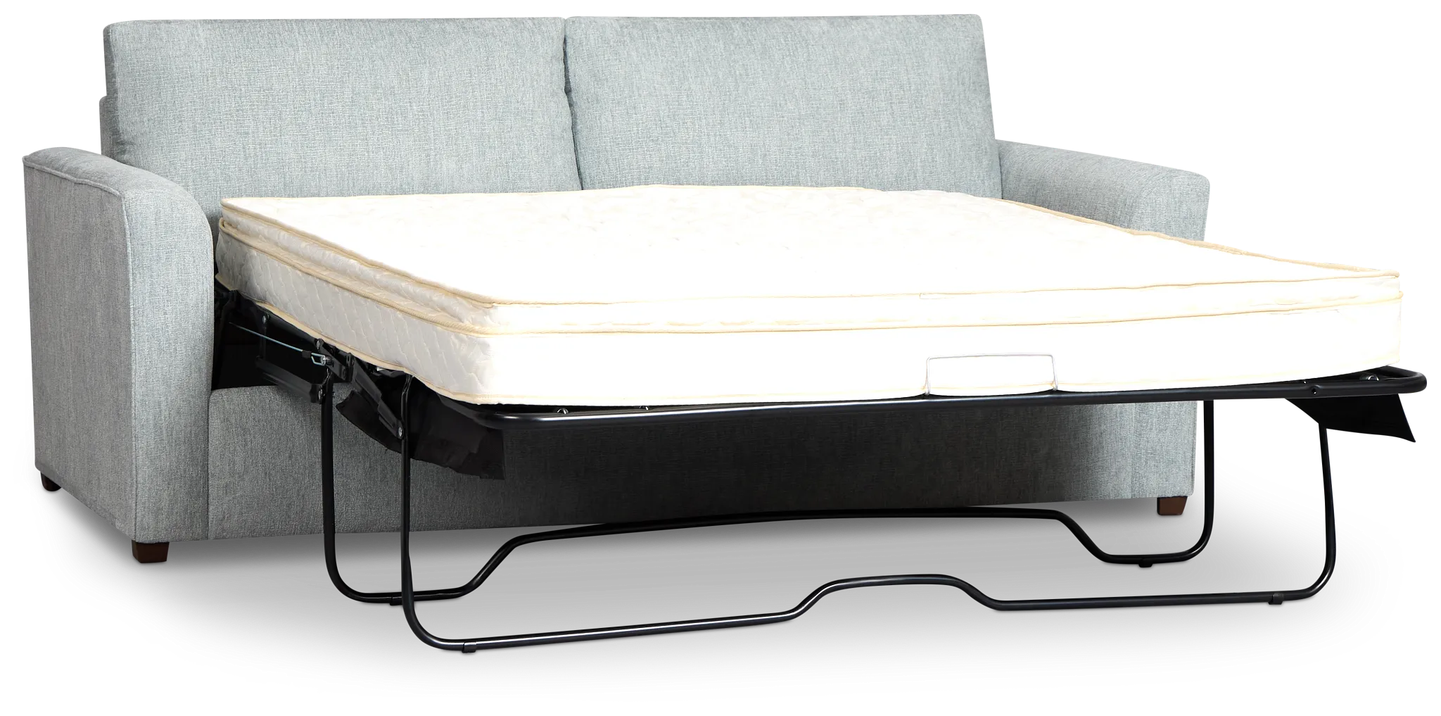 Shore Light Blue Fabric Innerspring Sleeper