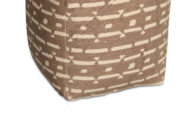 Pali Gray Accent Pouf