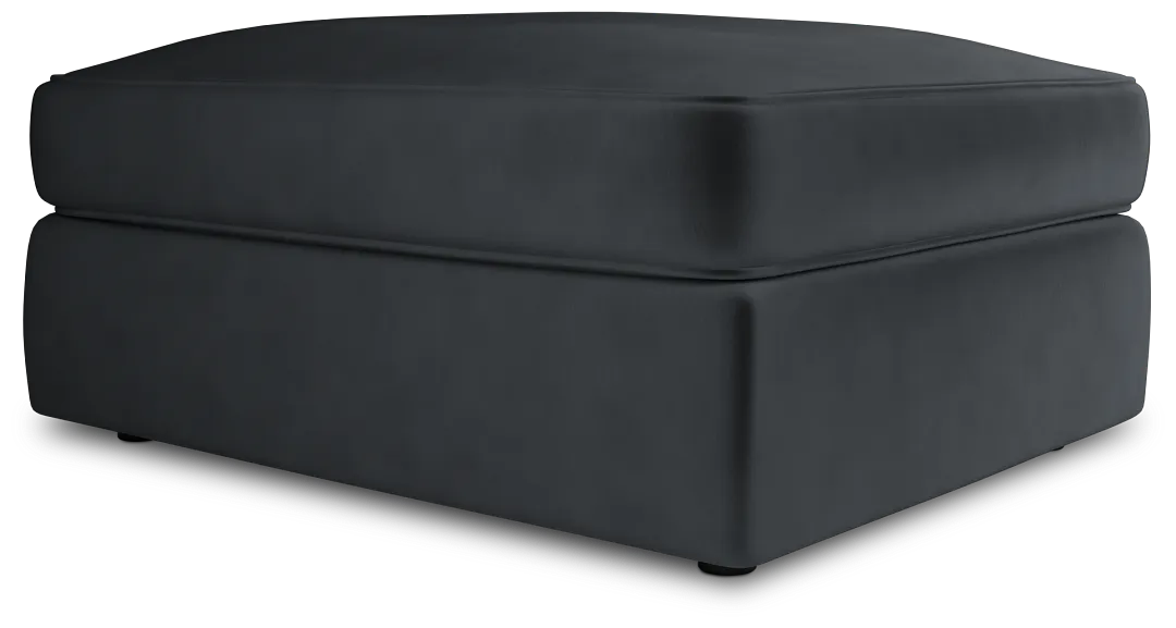 Siesta Joya Gray Fabric Ottoman