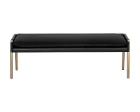 Monroe Black Upholstered Bench