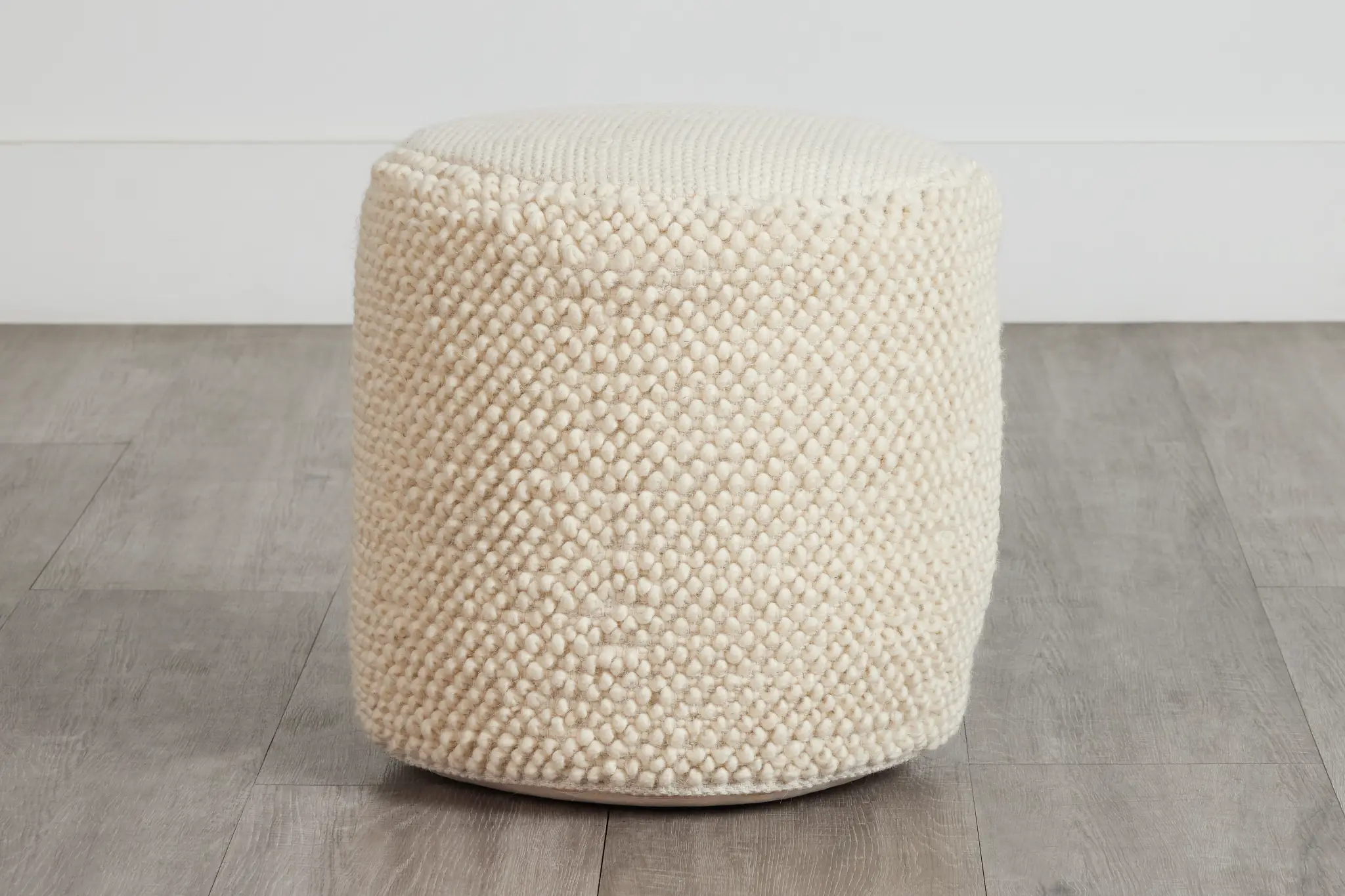 Jordan Ivory Round Accent Pouf Jordan Ivory Round Accent Pouf