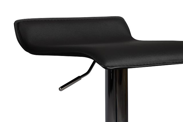 Colton Black Adjustable Stool