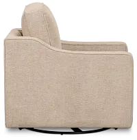 Maisie Light Brown Fabric Swivel Chair