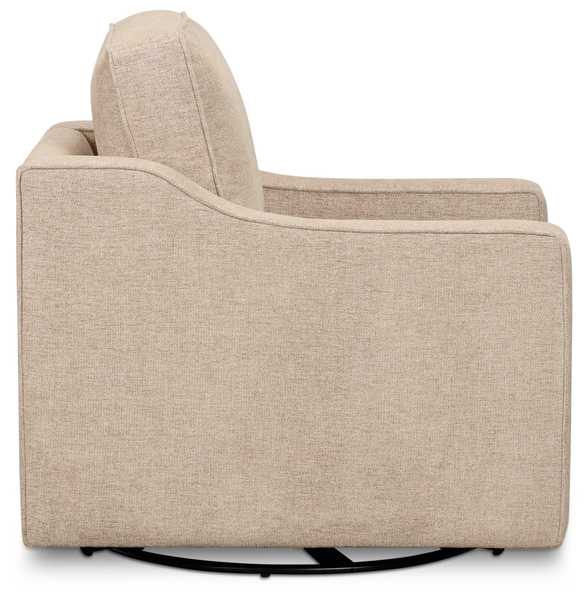 Maisie Light Brown Fabric Swivel Chair Maisie Light Brown Fabric Swivel Chair