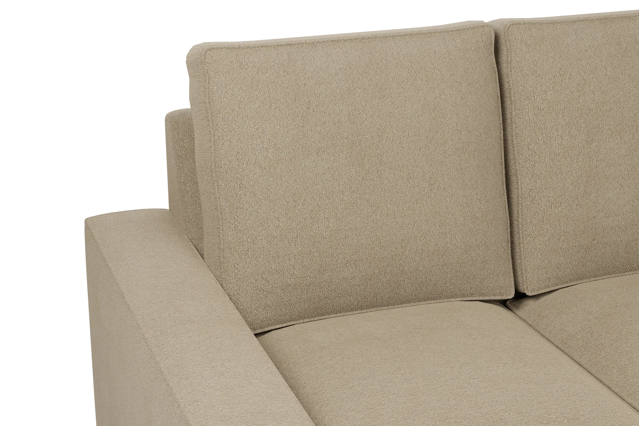 Edgewater Elite Taupe 84" Sofa W/ 3 Cushions