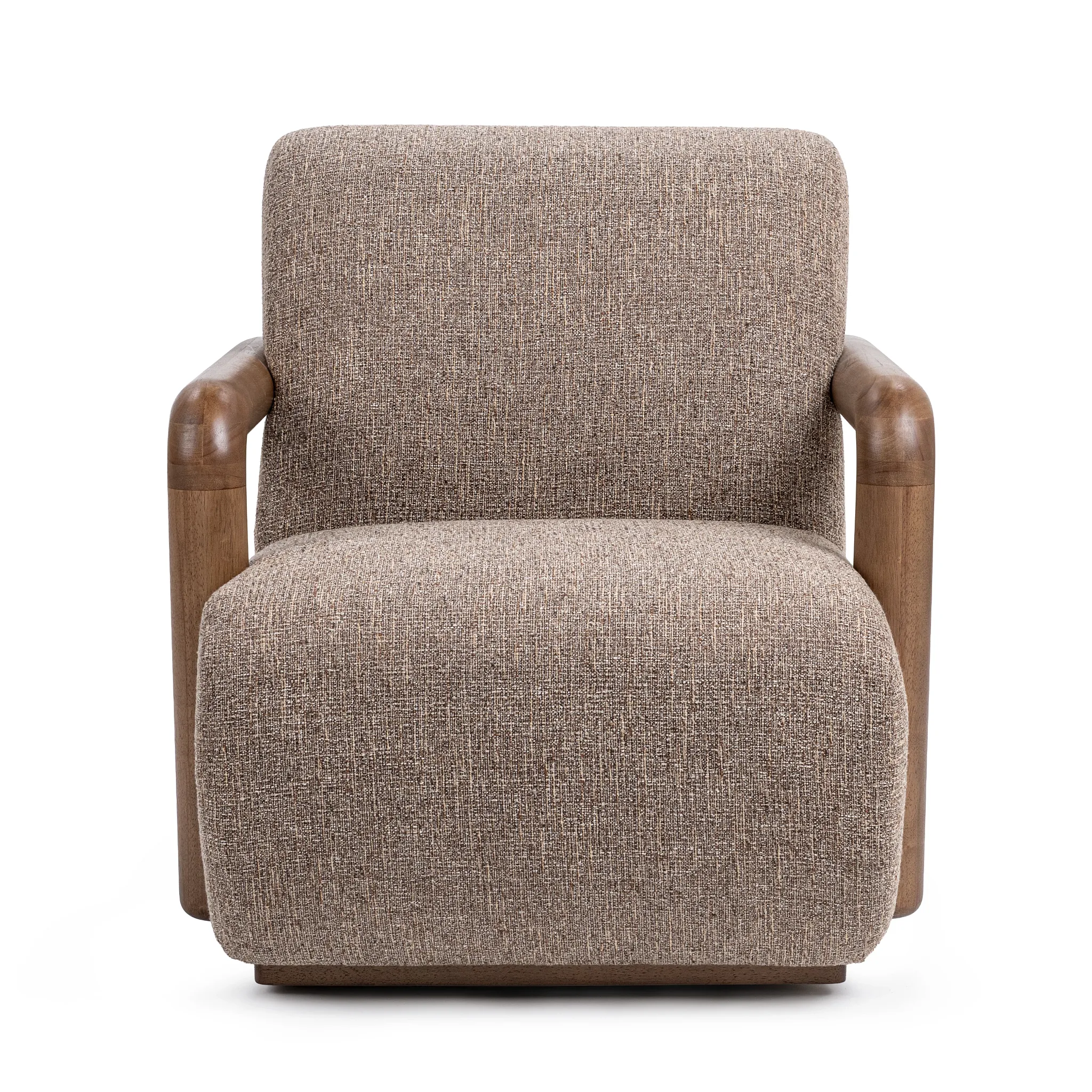 Willy Brown Fabric Swivel Accent Chair