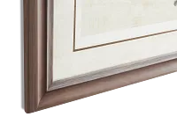 Hexagon Beige Framed Wall Art