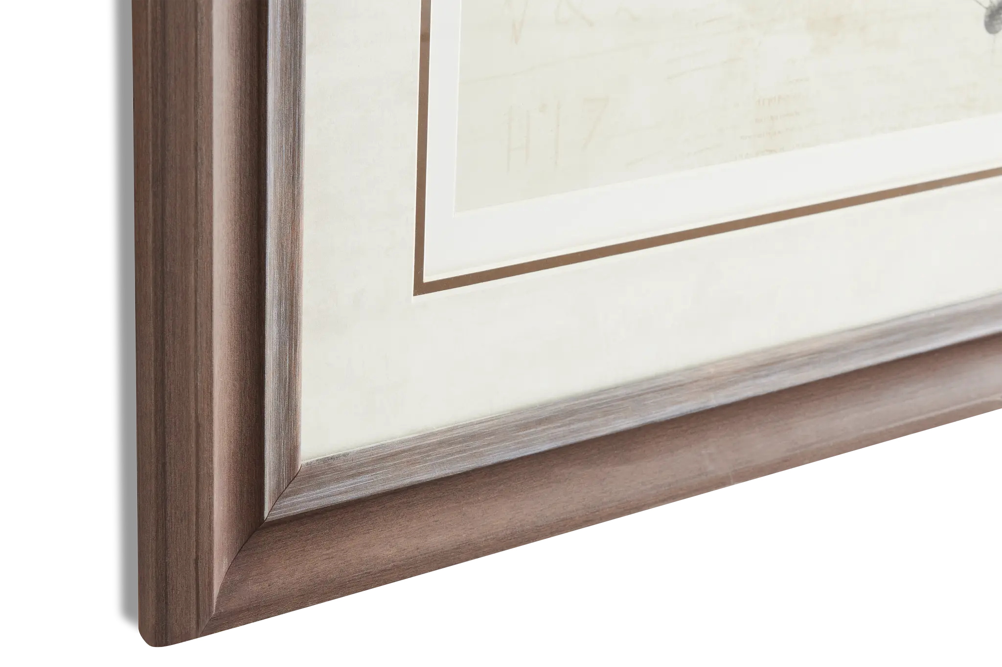 Hexagon Beige Framed Wall Art Hexagon Beige Framed Wall Art