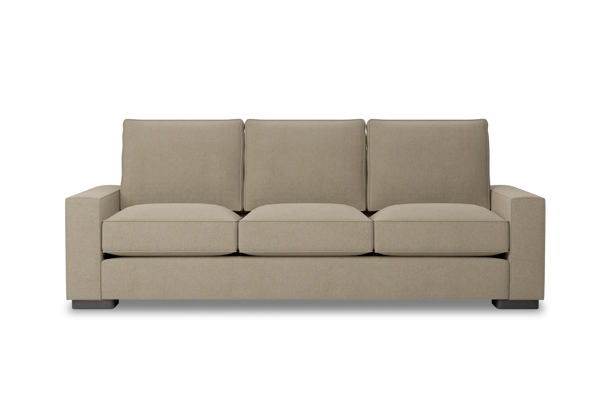Edgewater Elite Taupe 96" Sofa W/ 3 Cushions