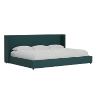 Captiva Joya Green 48" Upholstered Shelter Bed