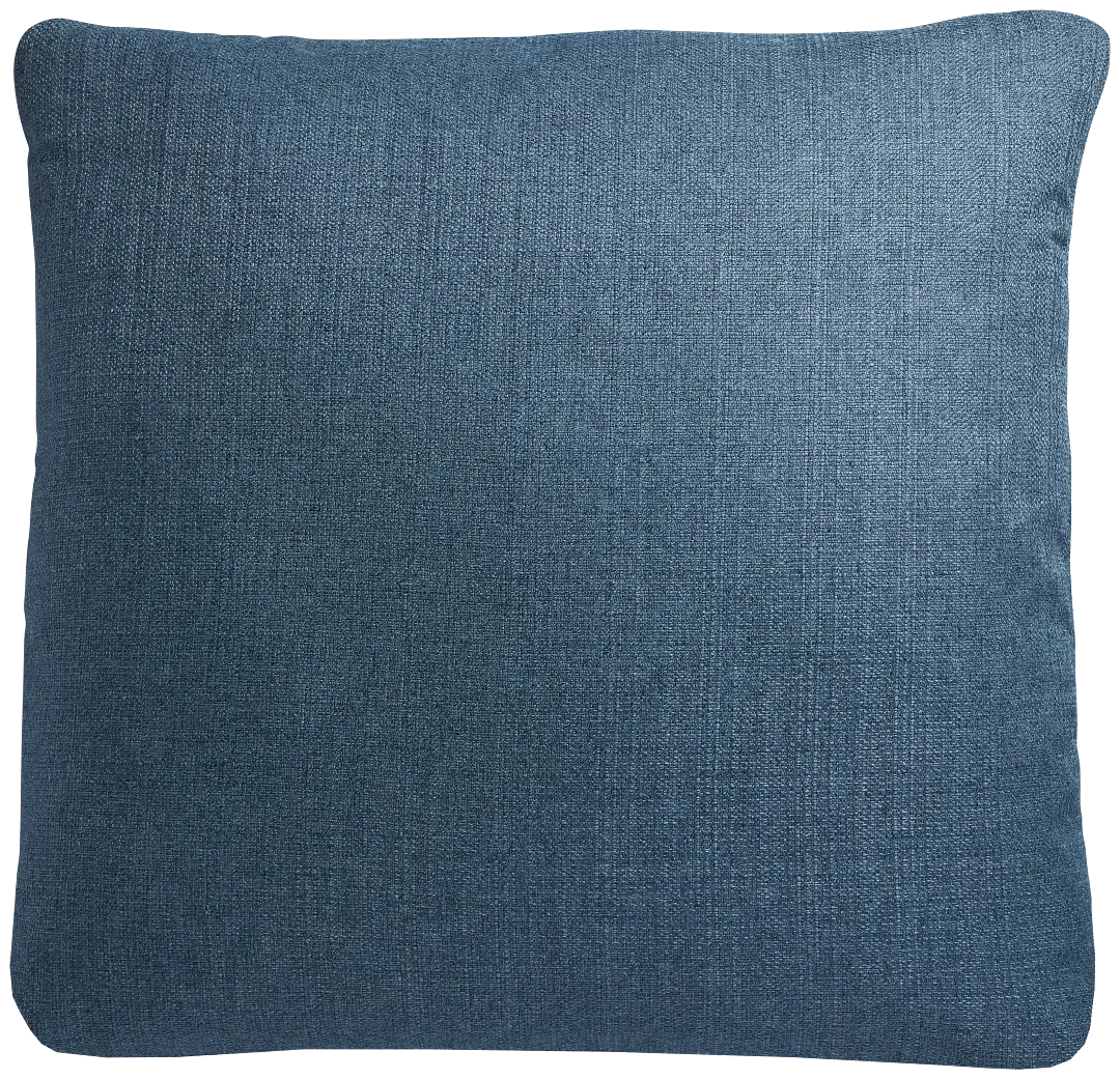 Zeke Dark Blue 22" Accent Pillow