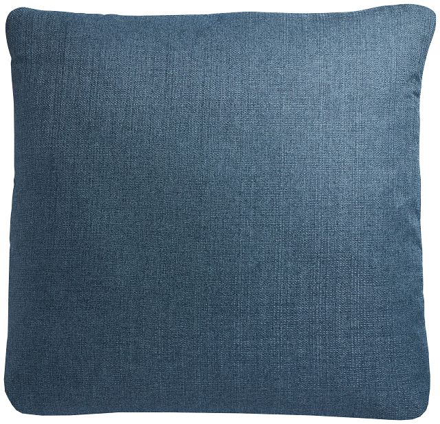 Zeke Dark Blue 22" Accent Pillow