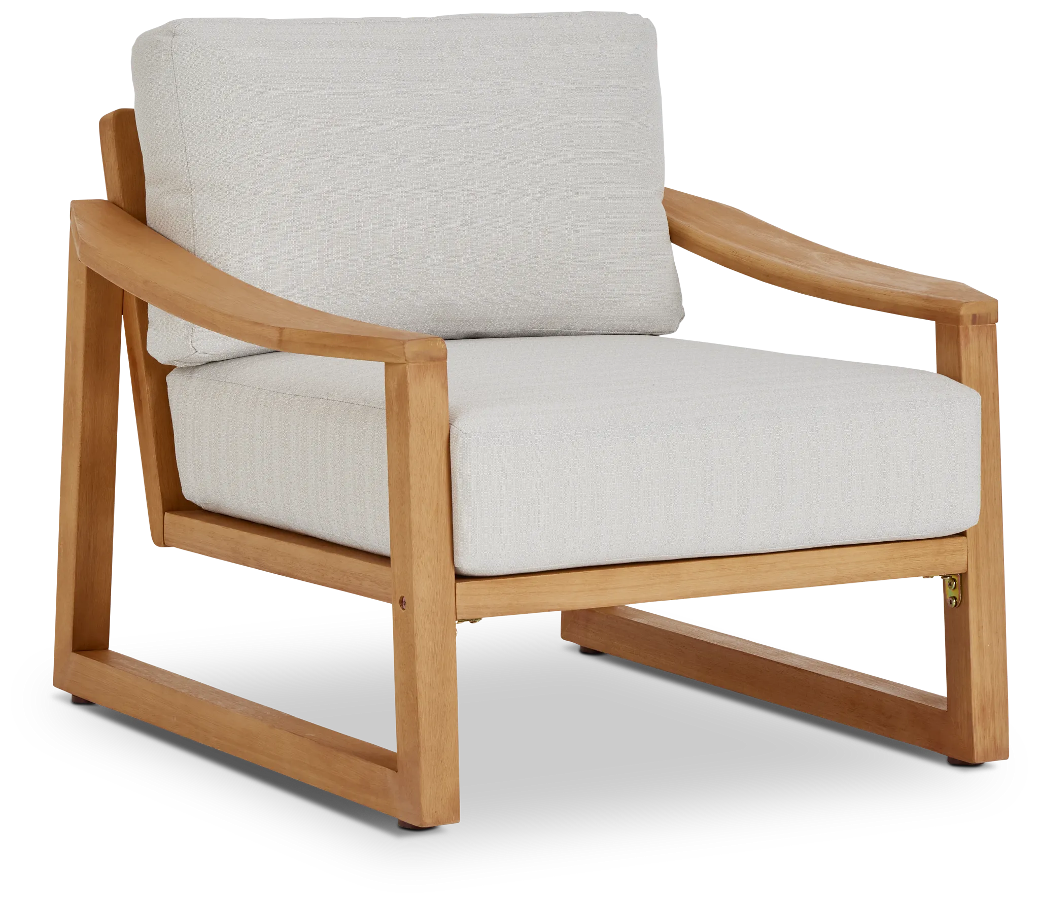 Tobago Light Tone Chair With Gray Cushion