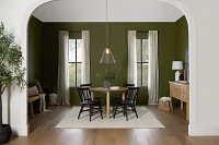 Taylor Light Tone Round Table & 4 Wood Chairs