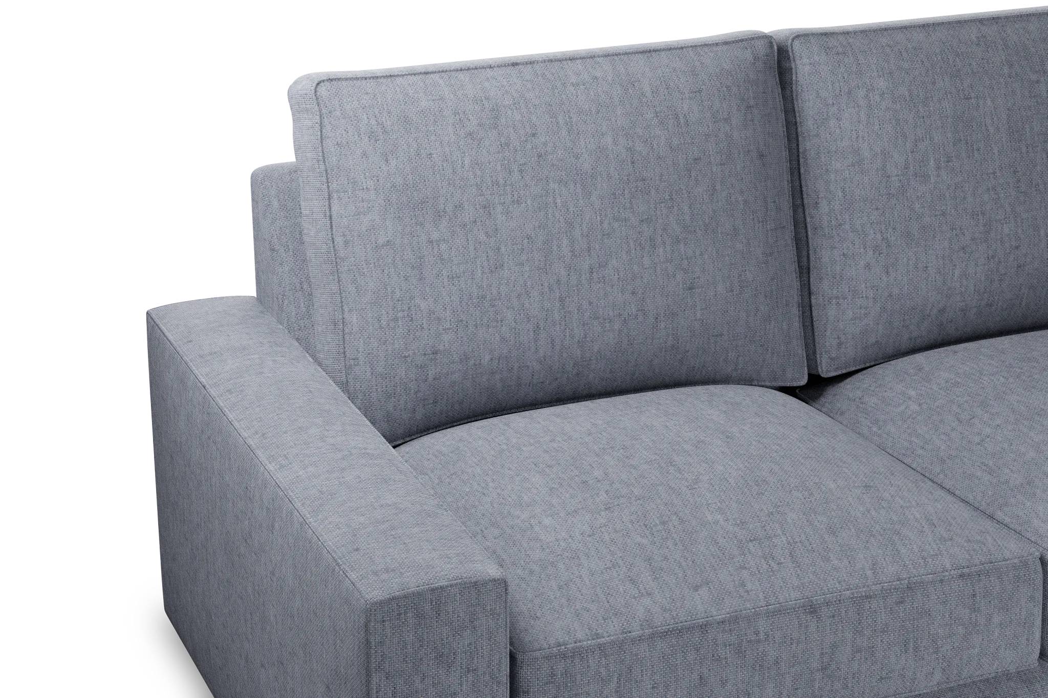 Edgewater Elevation Gray Medium Two-arm Sectional