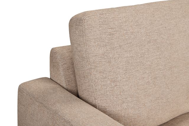 Maisie Light Brown Fabric Right Chaise Sectional