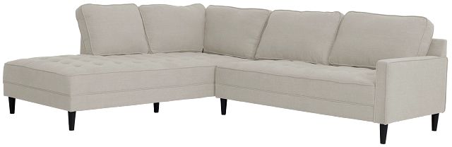 Eli Taupe Micro Left Chaise Sectional (2)