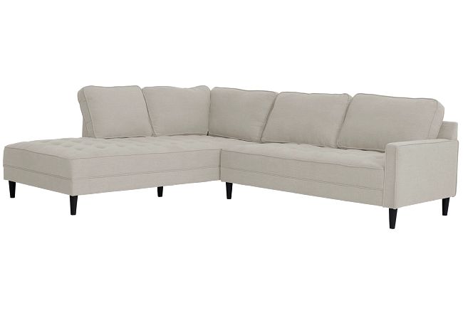 Eli Taupe Micro Left Chaise Sectional