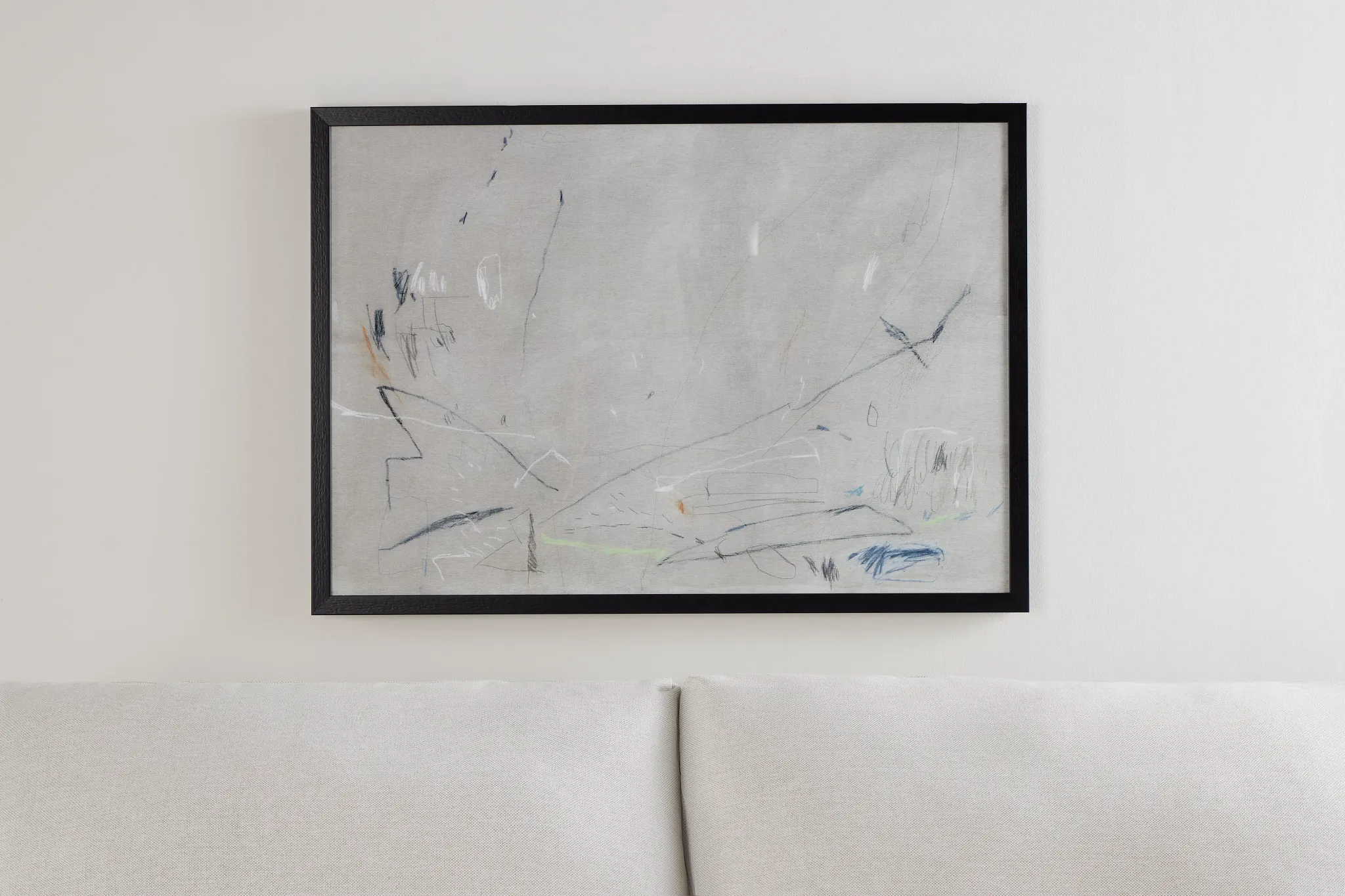 Janus Dark Gray Framed Wall Art