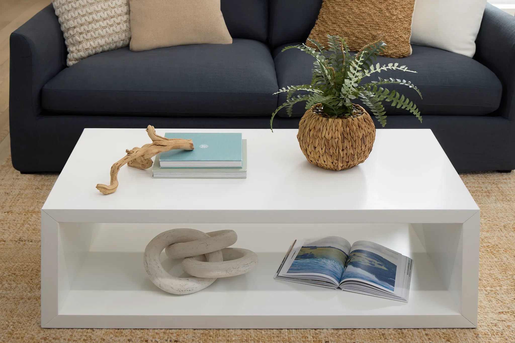 Nantucket White Open Coffee Table