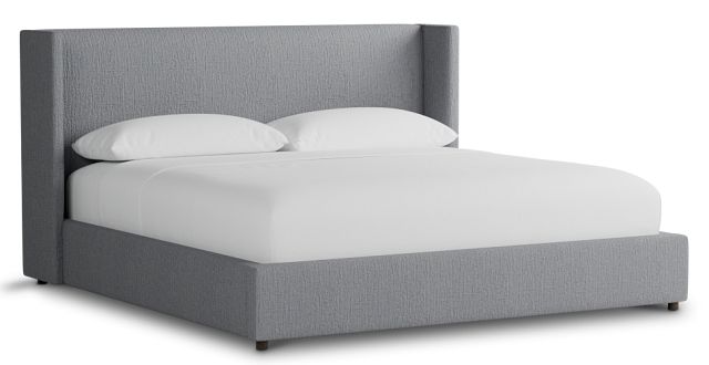 Captiva Revenue Gray 48" Upholstered Shelter Bed