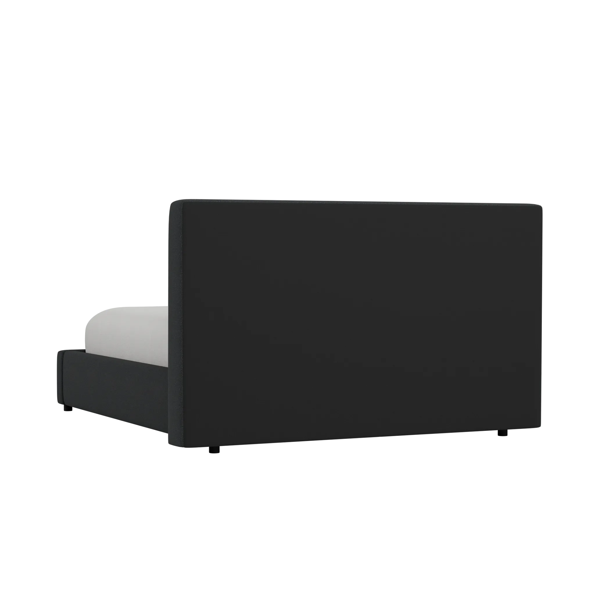 Grayton Elite Black 44" Upholstered Platform Bed