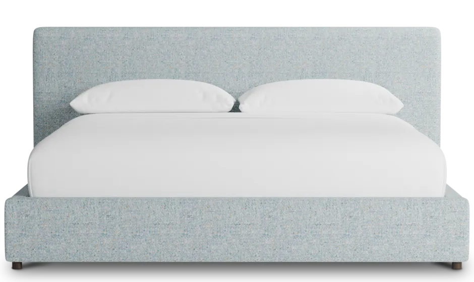 Grayton Natural Beauty Light Blue 44" Upholstered Platform Bed