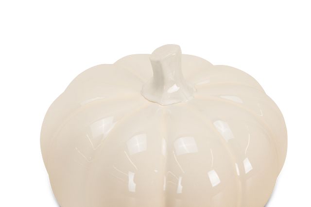 Pumpkin White Medium Tabletop Accessory