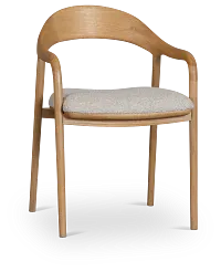 Gables Light Tone Upholstered Arm Chair