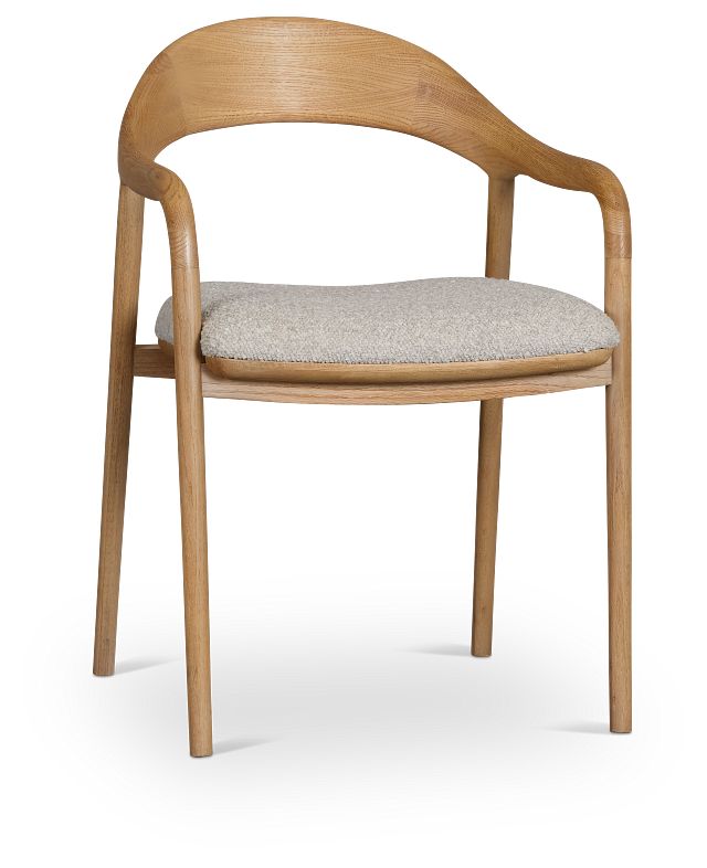 Gables Light Tone Upholstered Arm Chair