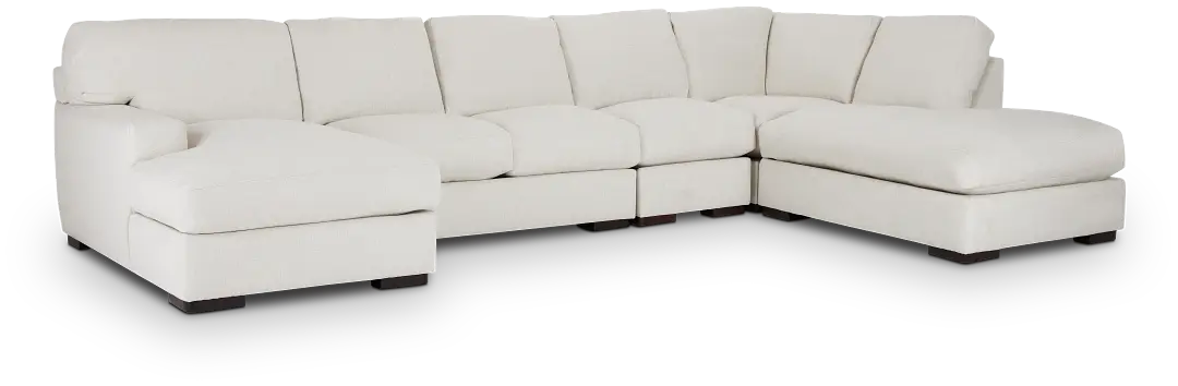 Veronica White Down Large Right Bumper Sectional Veronica White Down Large Right Bumper Sectional