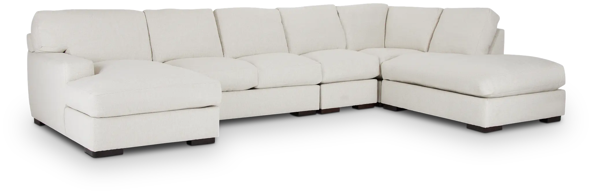 Veronica White Down Large Right Bumper Sectional Veronica White Down Large Right Bumper Sectional