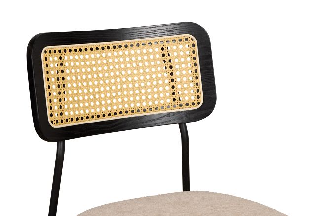 Lynden Beige Woven Upholstered Side Chair
