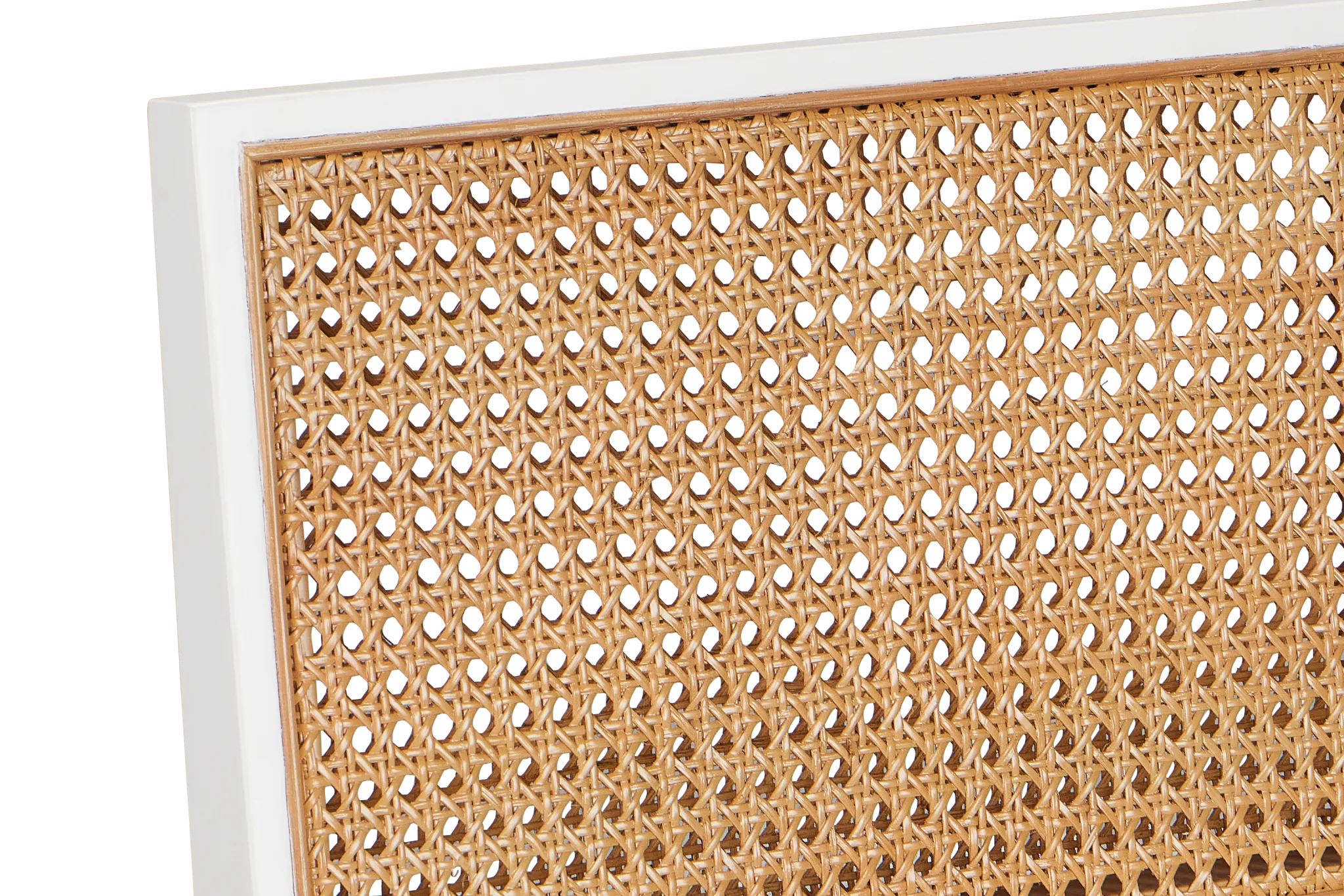 Malibu White Woven Upholstered Arm Chair