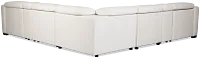 Melody White Micro Large Dual Power Reclining Two-arm Sectional
