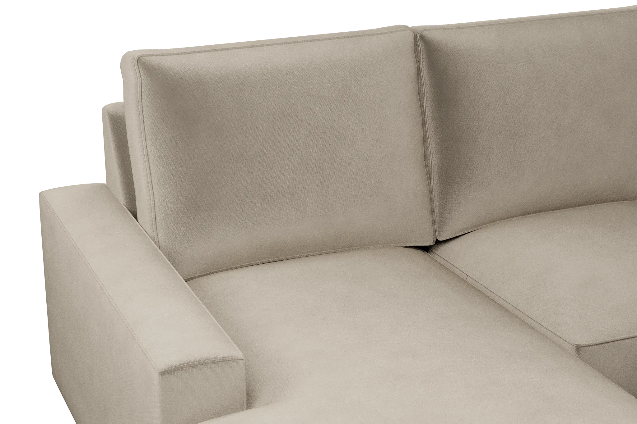 Edgewater Joya Beige Large Left Chaise Sectional