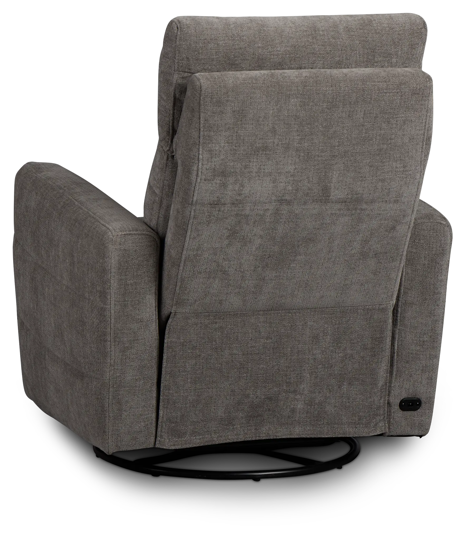Rae Gray Fabric Power Swivel Glider Recliner Rae Gray Fabric Power Swivel Glider Recliner