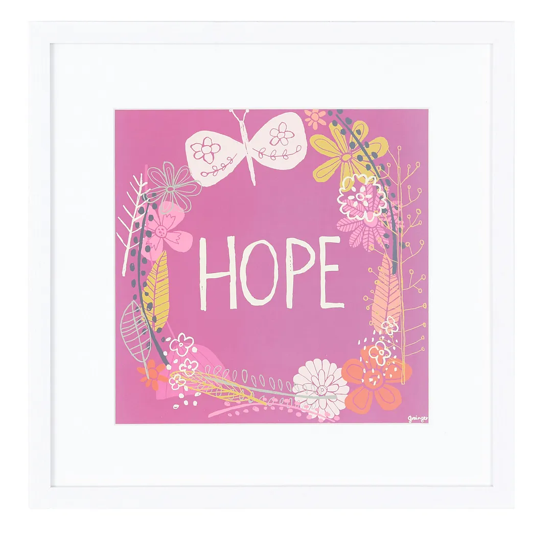 Hope Multicolored Framed Wall Art