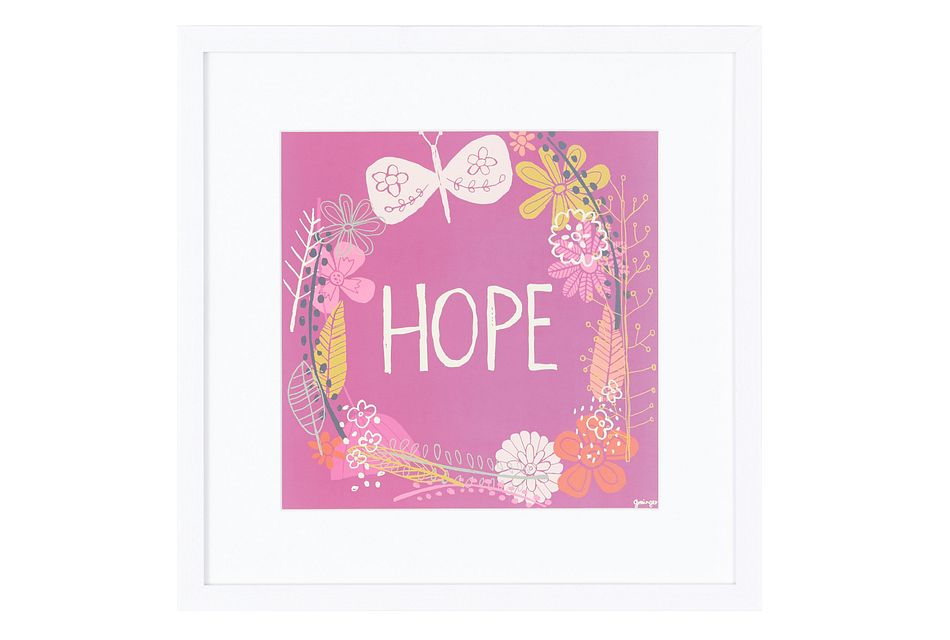 Hope Multicolored Framed Wall Art Home Accents Wall Decor