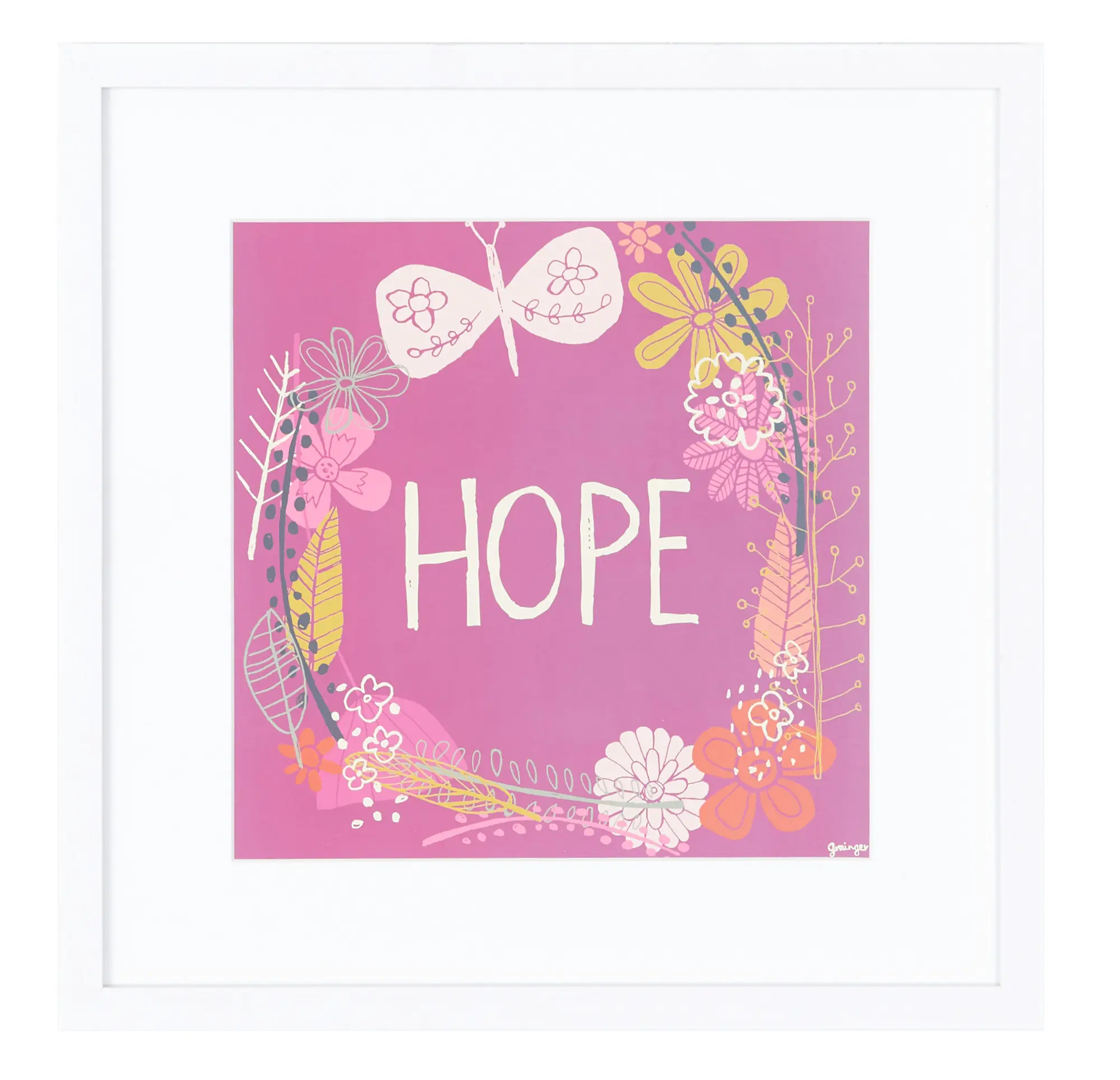 Hope Multicolored Framed Wall Art Hope Multicolored Framed Wall Art