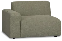 Baylor Green Fabric Left Chair