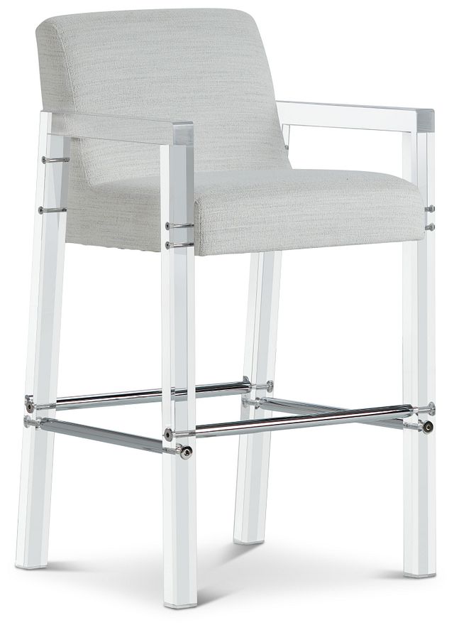 Ocean Drive Whiteacrylic 30" Upholstered Barstool