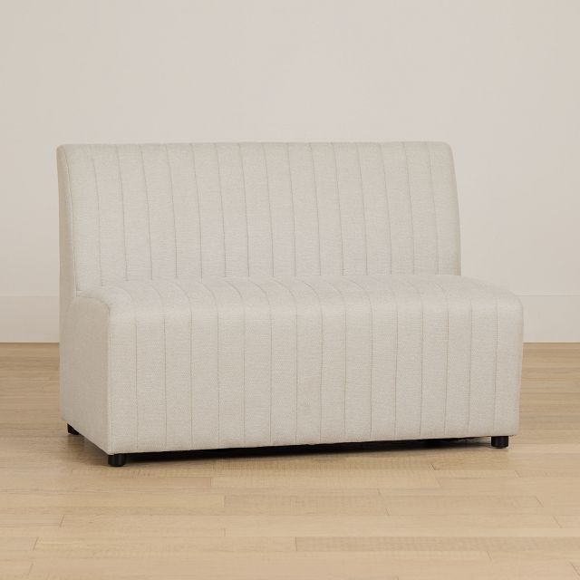 Tifton Light Beige Upholstered Dining Bench
