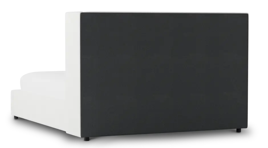 Captiva Sutton White 48" Upholstered Shelter Bed Captiva Sutton White 48" Upholstered Shelter Bed